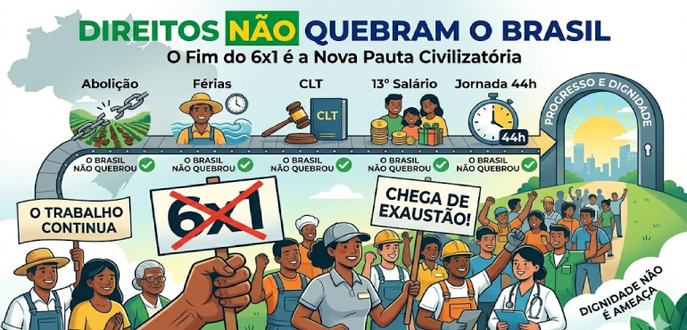 Fim da escala 6×1: o Brasil precisa parar de tratar o descanso do trabalhador como ameaça